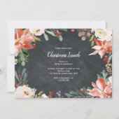 Invitation Vacances rustiques, Déjeuner de Noël ou Dîner (Devant)