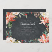 Invitation Vacances rustiques, Déjeuner de Noël ou Dîner (Devant / Derrière)