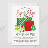 Invitation Vacances Sip and Shop (Devant)