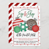 Invitation Vacances Sip and Shop (Devant / Derrière)