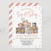 Invitation Vacances Sip and Shop (Devant / Derrière)