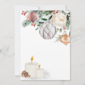 Invitation Vacances Spirits Bright Cocktail Fête de Noël (Dos)