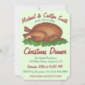 Invitation Vacances Turquie Noël Thanksgiving Dîner (Devant)