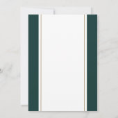 Invitation Vacances vertes Wreath 40e anniversaire (Dos)