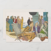 Invitation Vacances vintages, Bateau de croisière passagers s (Devant / Derrière)