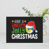Invitation Vacances Volley Jolly Noël Volleyball (Debout devant)