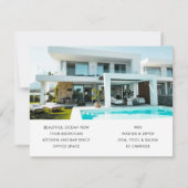 Invitation Vacation Rental Property Beach Promo Postcard (Dos)