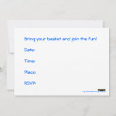 Invitation Vache à Pâques d'amusement de Pâques d'invitation (Dos)