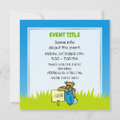 Invitation Vache avec signe (Dos)