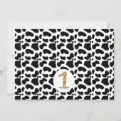 Invitation Vache Avez-Vous Entendu La Moos Photo 1er Annivers (Dos)