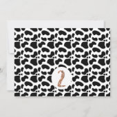 Invitation Vache Avez-Vous Entendu La Photo Moos 2e Anniversa (Dos)