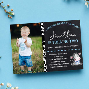 Invitation Vache avez-vous entendu parler de l'Anniversaire b