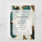 Invitation Vache blanche de l'Ouest Emerald Gold (Devant)