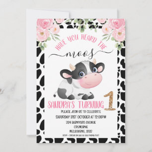 Invitation Vache Blanche Noire Avez-Vous Entendu L'Invitation