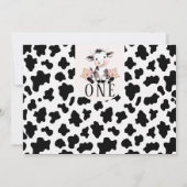 Invitation Vache blanche noire Imprimer Photo Vache blanche 1 (Dos)