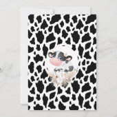 Invitation Vache blanche noire Imprimer Vache blanche Anniver (Dos)