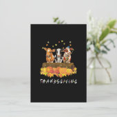 Invitation Vache Citrouille Automne Animaux de ferme Thanksgi (Debout devant)