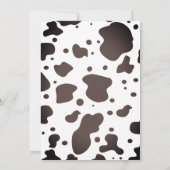 Invitation Vache Doodle ferme Animal Anniversaire Fête Invita (Dos)