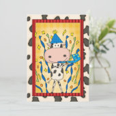 Invitation Vache - fête de remise des diplômes (Debout devant)