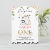 Invitation Vache Imprimer Vache Sainte Photo Florale Retour 1 (Debout devant)