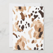 Invitation Vache mariage de ferme pourpre (Devant)