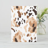 Invitation Vache mariage de ferme pourpre (Debout devant)