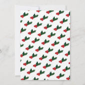 Invitation Vache Père Noël Vert Blanc Virtuel Noël (Dos)