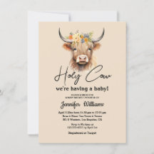 vache sacrée veau des highlands shower bébé minima