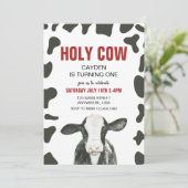 Invitation Vache sainte Je suis un enfant rouge (Debout devant)