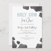 Invitation Vache sainte Je suis une fête d'anniversaire Invit (Devant)