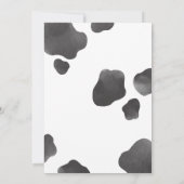 Invitation Vache sainte Je suis une fête d'anniversaire Invit (Dos)