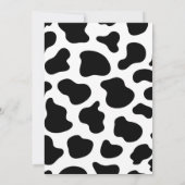 Invitation Vache sainte Je suis une fille 1er anniversaire Ph (Dos)