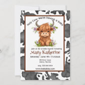 Invitation Vache sainte Nous avons un bébé (Devant)