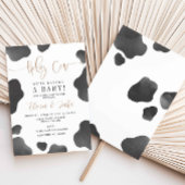 Invitation Vache sainte Nous avons un bébé, Baby shower de va