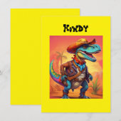 Invitation Vacher Dino  (Devant / Derrière)