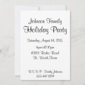 Invitation Vaches de campagne avec chapeaux de Noël Vacances  (Dos)