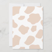 Invitation vaches de haute terre boho pampas herbe baby showe (Dos)