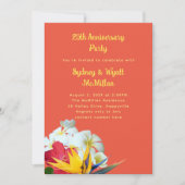 Invitation Vaches de l'anniversaire tropical hawaïen (Devant)