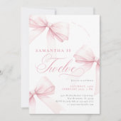 Invitation Vaches roses Douze Anniversaire (Devant)