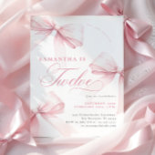 Invitation Vaches roses Douze Anniversaire