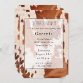 Invitation Vachette à crème Brown (Devant / Derrière)