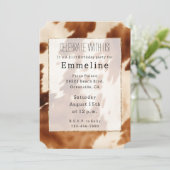 Invitation Vachette à crème Brown occidentale (Debout devant)