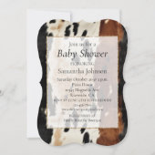 Invitation Vachette à crème Brown occidentale (Devant)