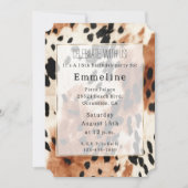 Invitation Vachette animale à la crème Brown occidentale (Devant)