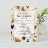 Invitation Vachette blanche à crème noire de l'Ouest (Debout devant)