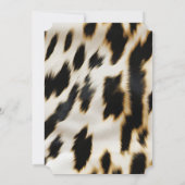 Invitation Vachette blanche noire (Dos)