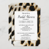 Invitation Vachette blanche noire (Devant / Derrière)