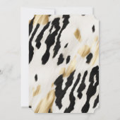 Invitation Vachette blanche noire sud-ouest (Dos)