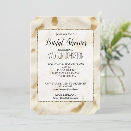 Invitation Vachette blanche or Vachette occidentale (Debout devant)