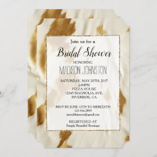 Invitation Vachette blanche or Vachette sud-ouest